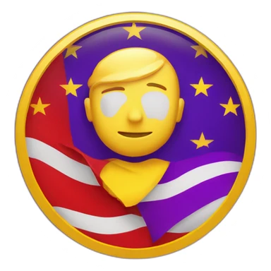 bandera roja, amarilla y morada sticker