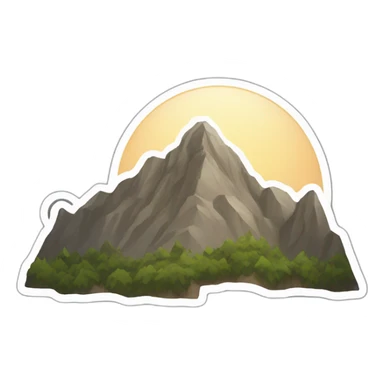 Mountain sticker sticker