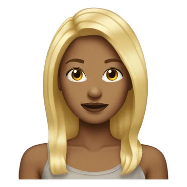 blonde with grown roots sticker