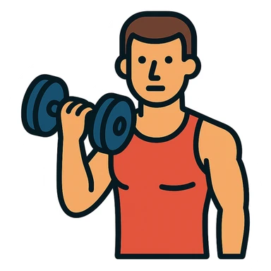 A sportsman who is dedicated to his workout routine and spend a lost of time at the gym sticker