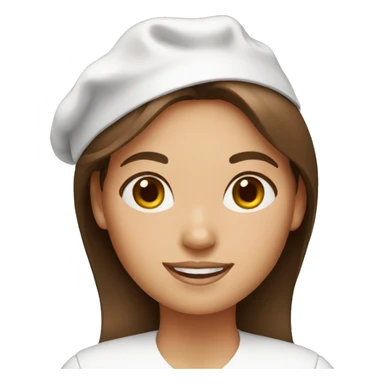 Female Baker brown hair sticker