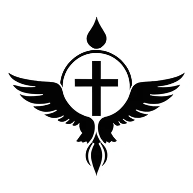 Adventist logo emoji black and white sticker