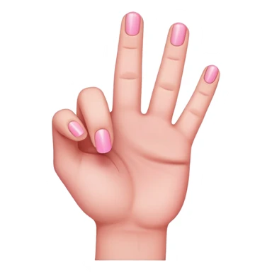 hand holding pinky up sticker