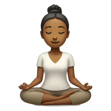 Girl meditating sticker