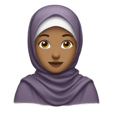 Pretty girl wearing hijab sticker