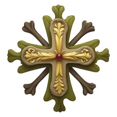 The Huguenot cross  sticker