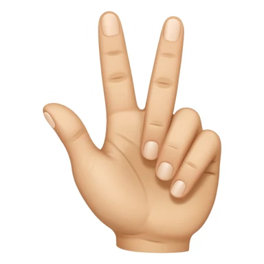3 finger no like peace but thumb is up sticker