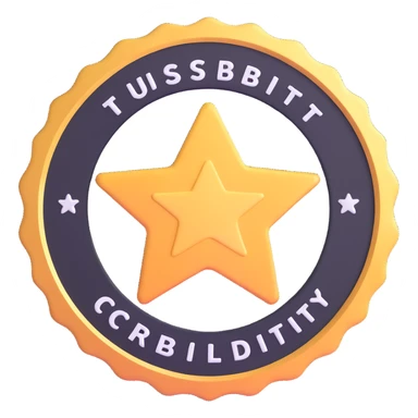 trust badge, reliability seal, credibility rating sticker