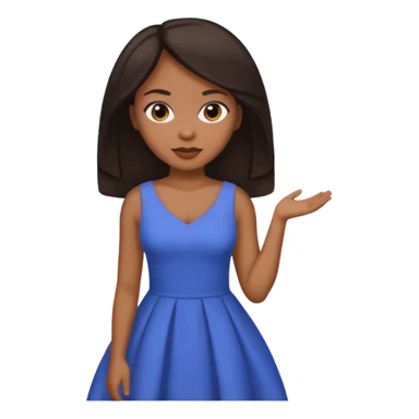 Light skinned black woman with bbl and dark brow hair sticker