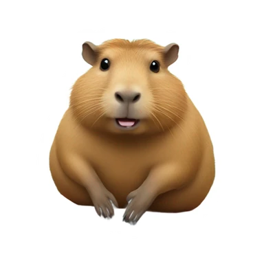 Capybara on a car   sticker