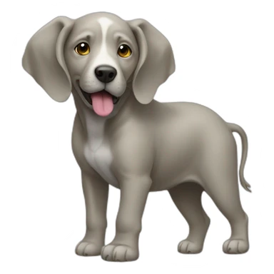 Chien sur éléphant sticker