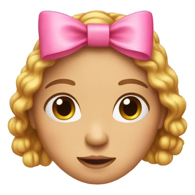 pink bow sticker