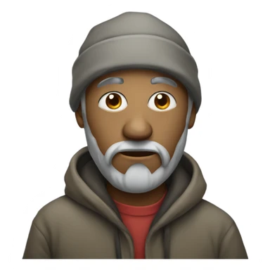 A homeless holding a home  sticker