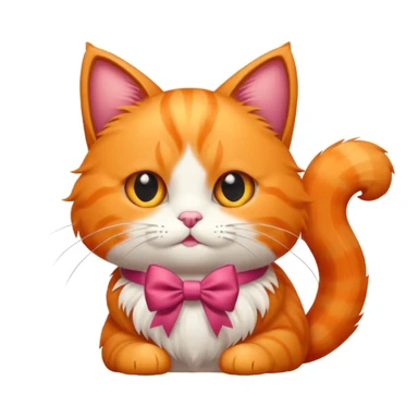 Gatto con il fiocco sticker