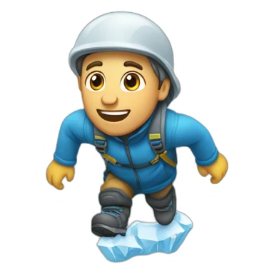 escalador de hielo sticker