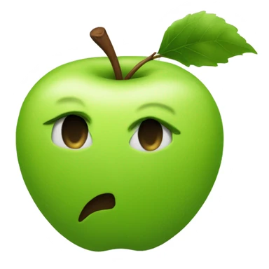 brat green apple falling right from the tree sticker