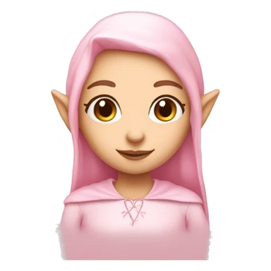 Light pink elf girl sticker