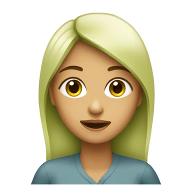 kristina eating avocado  sticker