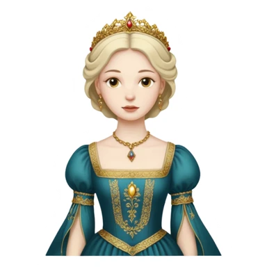 Renaissance lady sticker