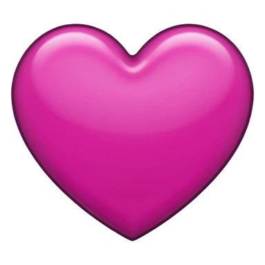magenta and black heart sticker
