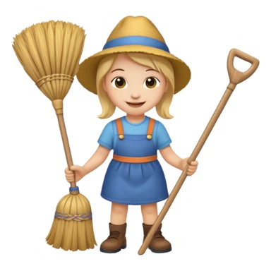 Emoji to encourage kids to do chores - should contain something about house chores sticker