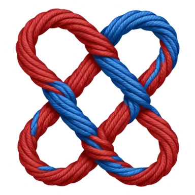 two connecting threads  sticker