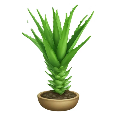 aloe vera realist sticker