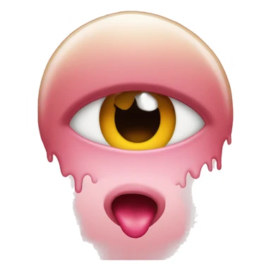 Drooling heart eyes sticker