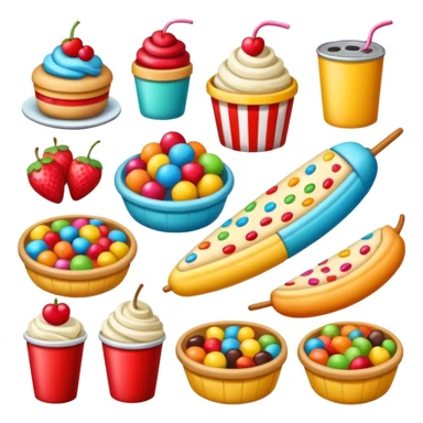 funfair snacks sticker