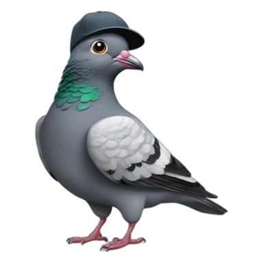 pigeon rapper sticker
