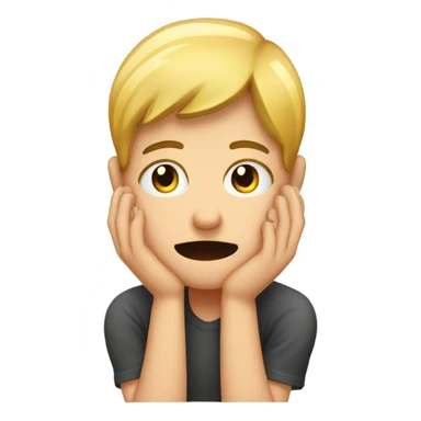 a headache hands on the head a pain expresion sticker