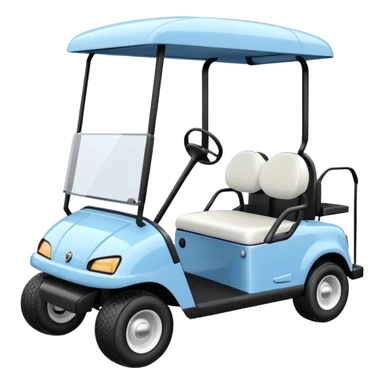 baby blue golf cart sticker