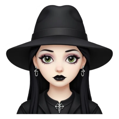 goth in hat sticker