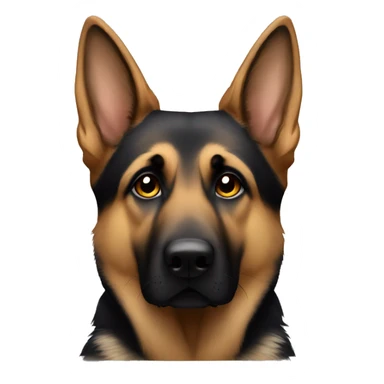 German Shepard very sad sticker
