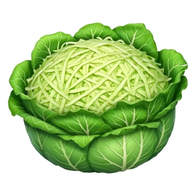 a big pile of grated cabbage sticker