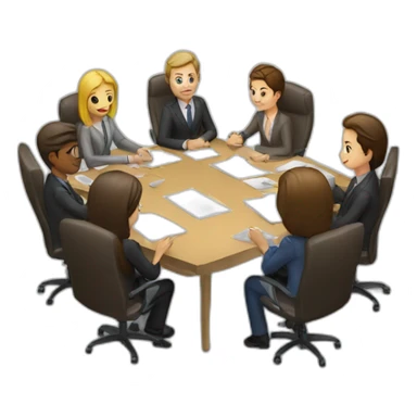 Work meeting sticker