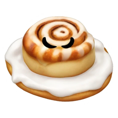 Cinnamon roll with topping sticker