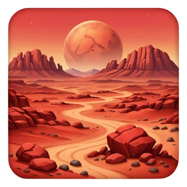 mars planet emoji sticker