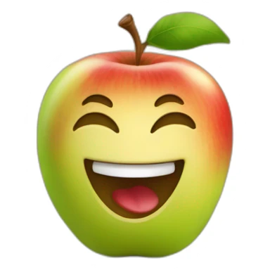 Une pomme qui chante sticker