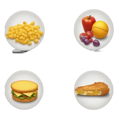 a scale with food on one side and a sport on the other sticker