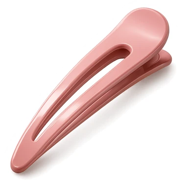pink hair clip, elegant and modern sticker