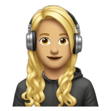 blond dj twitch sticker