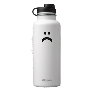 white hydro flask sticker