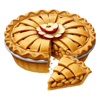 Apple pie sticker