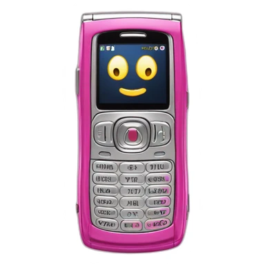 Pink Motorola Razr V3 flip-phone sticker