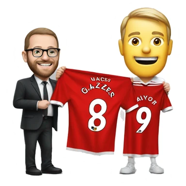 A manchester united fan holding a glazers out banner sticker