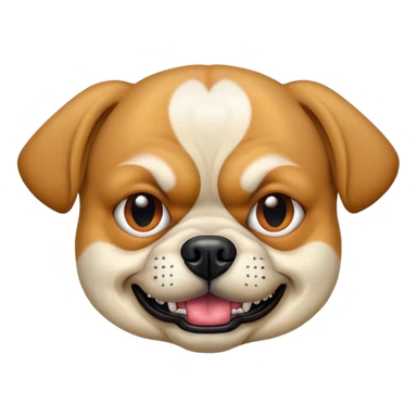 Dog with jack Nicholson scary face sticker