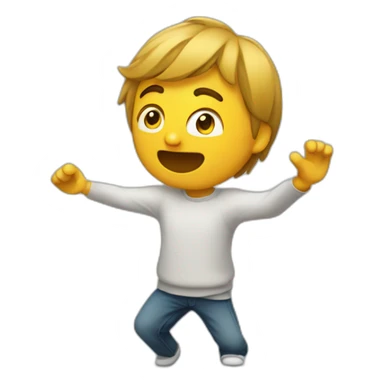 Personne qui fait un dab sticker