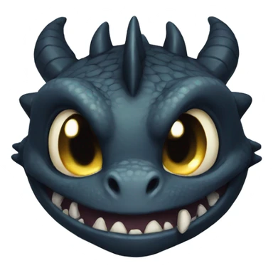 Toothless dragon head sticker