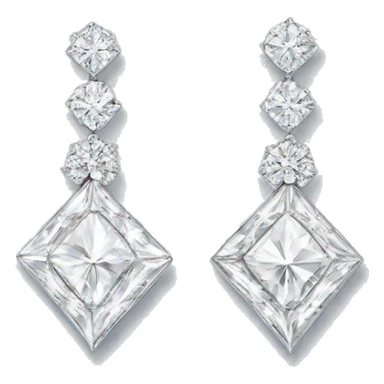 diamond earrings harry winston  sticker